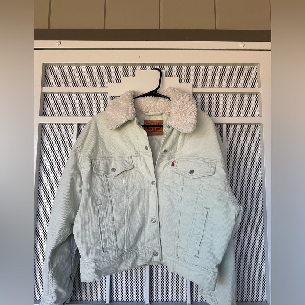 Levi's Women's Sherpa Trucker Jacket - Mint Green